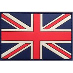Шеврон PVC/ПВХ с велкро Флаг Великобритании размер 80x50мм полноцветный